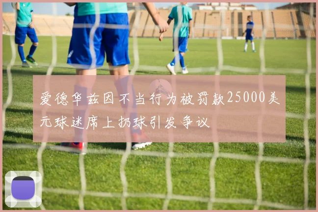 爱德华兹因不当行为被罚款25000美元球迷席上扔球引发争议